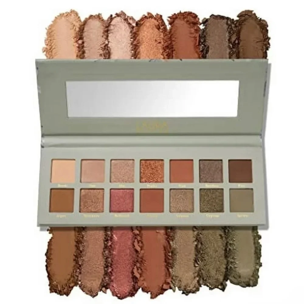 LAURA GELLER The Casual Collection Copper & Khaki 14 Multi-Finish Eyeshadows - Picture 4 of 4